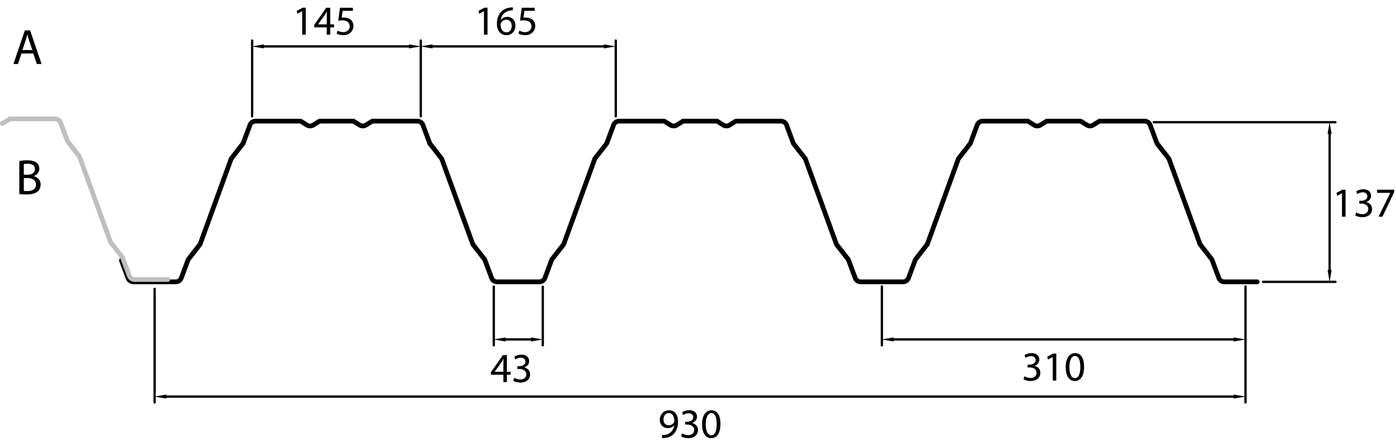 Hoyprofile 135 correct 2d drawing