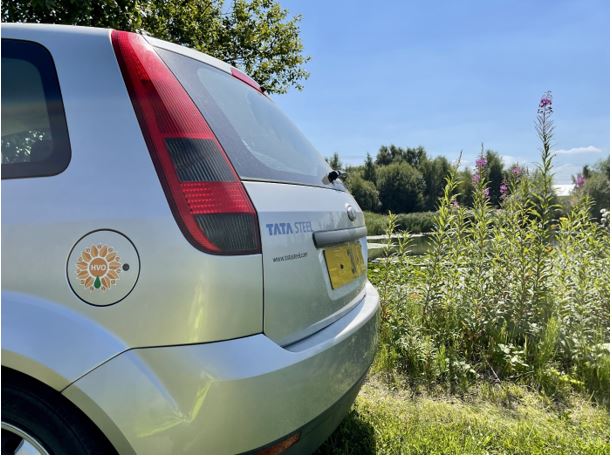 Tata onsite vehicle using HVO fuel