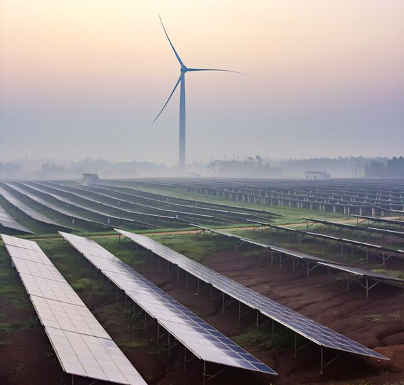 Solar and wind turbine