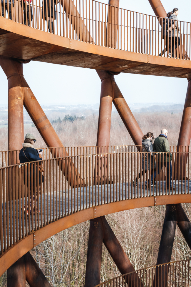 danish corten steel observation tower 1