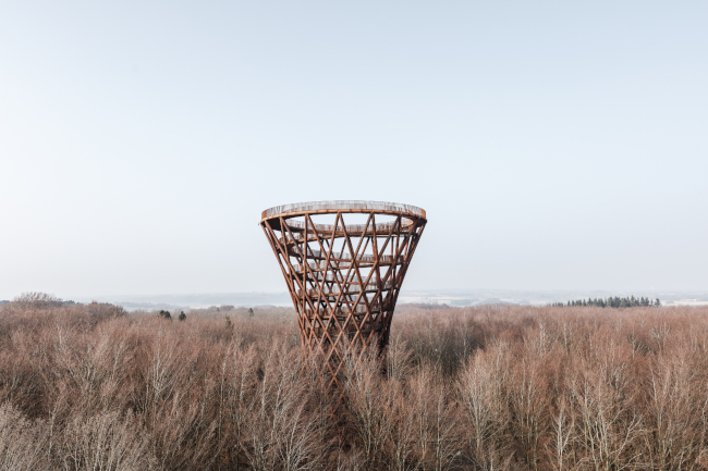 danish corten steel observation tower 3