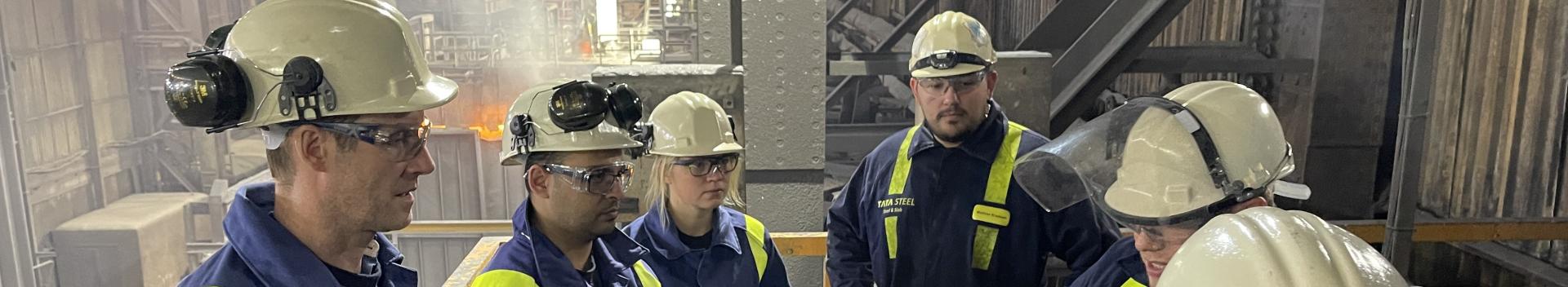 Climate Change Committee visit Port Talbot steelplant